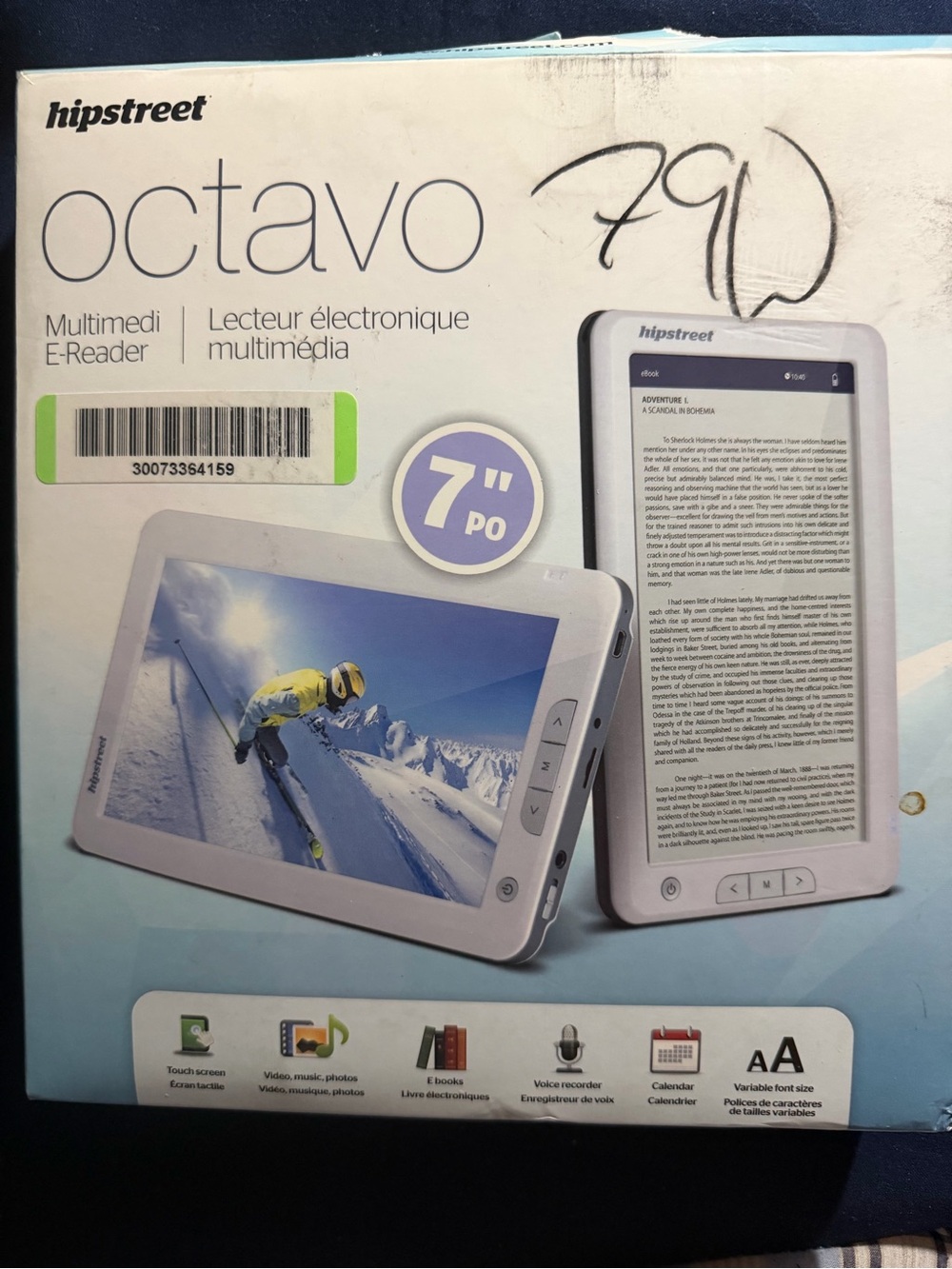 Octavo 7" White Multimedia E-Reader Tablet by Hipstreet
